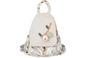 AULUDA Umwandelbare Umhängetasche für Mädchen, handgefertigte Handtasche, wunderschöner, hochwertiger, lässiger Tages-Mini-Rucksack aus Segeltuch für Frauen in Grün