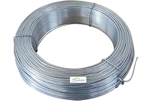 MED BUILDING SOLUTIONS MED – Filo di Ferro Zincato per Recinzioni – Rotolo da 100 Metri per Rete Metallica – Diametro 1,00 mm – Flessibile, Resistente alla Corrosione – Vari Diametri Disponibili (ZINCATO)