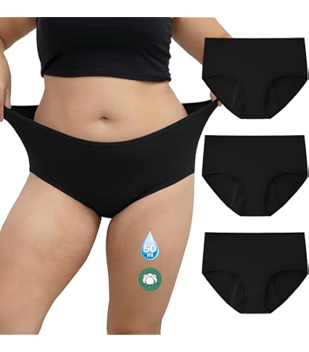 Mutande Mestruali Assorbenti FOTOOL – Capacità 4 Tamponi, Cotone, Donna - 4