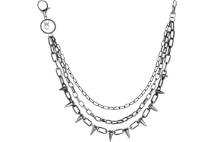 Manfnee Pants Chain for Men Women Punk Rock Jean Chain Wallet Chain Heavy Duty Belt Chains Hip Hop