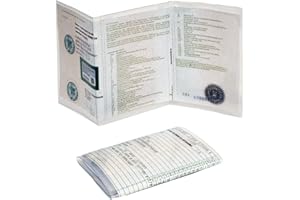 NIUQIGE Fahrzeugschein Hülle 2 Stück - Transparente KFZ Schein Schutzhülle aus PVC für A250 Fahrzeug Schein Etui, Motorrad Krad Zulassungsschein Hülle