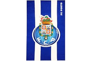 FC Porto Official (Primeira Liga) Football Crest Beach Towel (100% Microfibre & 180cm x 100cm)