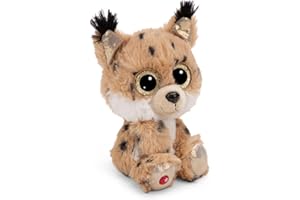 NICI GLUBSCHIS Ryś Lenzo 15cm I Pluszowy ryś z dużymi brokatowymi oczami I Miękka zabawka dla miłośników pluszaków I Miękka zabawka - 49295