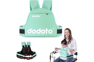 Queerelele Ceinture de Sécurité Moto pour Enfants,Réglable Ceinture pour Enfants de Moto Haute Résistance Harnais Sécurité Harnais Sûreté Bébé Résistance Aux Chutes,avec Bande Réfléchissante