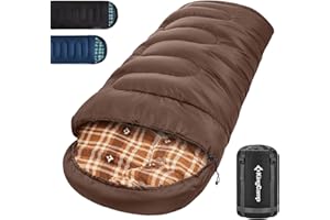 ‎KINGCAMP KingCamp Śpiwór outdoorowy, bawełniany, ciepły, przenośny, lekki, 3-4 pory roku, śpiwór kempingowy, 300 g/400 g, wypełnienie dla dorosłych