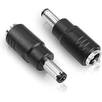 Adaptateur DC 90° - 5,5x2,1 Mm Mâle Vers 5,5x2,5 Mm Femelle - Lot De 2 - Pour Chargeur Ordinateur Portable - 9