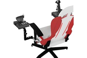 EG STARTS 2 Juegos de soportes de silla Joystick Flight Sim Game Hotas Joystick Chair Mount para Logitech X52 X56 Thrustmaster T. Flight Hotas T.16000M FCS TCA Officer Pack Airbus Edition Seat Holder