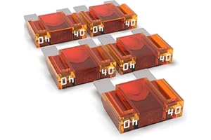 AUPROTEC Fusibile Maxi 20A - 80A Fusibili Lamellari selezione: 40A Ampere ambra, 5 pezzi