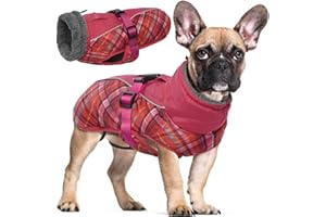 Wasserdichter Hundemantel Winter Warme Hundejacke, Hundebekleidung Outfit für kleine mittel große Hunde, Hundepullover mit Sicheren Reflexstreifen für Labrador Chihuahua Französische Bulldogge