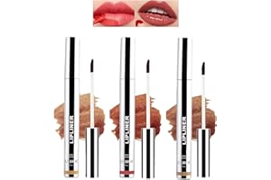 Mrettick 3PCS Lip Liner，Peel Off Lip Liner Tattoo, Peel Off Lip Stain, Long Lasting Lip Stain Peel Off, Infused with Hyaluronic Acid & Vitamin E, Makeup Gift for Women