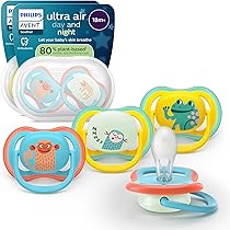 Sucettes Ultra-Douces Philips Avent Lot De 2 - Orthodontiques, Bébé 18 Mois+, Silicone, Étui Stérilisateur, 80% Matières Végétales