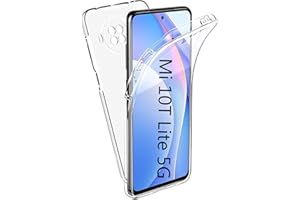 HUANGTAOLI Case for Xiaomi Mi 10T Lite, Ultra Slim 360 Degree Transparent Protection Gel Front Front and Back Phone Case