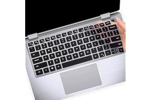 MUBUY-GOL Keyboard Cover Skin for Dell Latitude 5420 5430 5431 5440 14", Latitude 7410 7420 7430 7440 14", Dell Latitude 7520 15.6", Dell Latitude 9000 9420 9430 9510 9520 Keyboard Protective Cover-Black