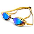 Arena Unisex Adult 1E763 Arena 1e763-34 Python Mirror Swimming Goggles - Gold, one size (3468335647753)