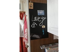 ‎KAROFOILFIX Magnetfolie | Haftgrund für Magnete | Magnettafel | Ferrofolie selbstklebend | beschreibbar, abwischbar, magnetisch | (schwarz, 50x30cm)