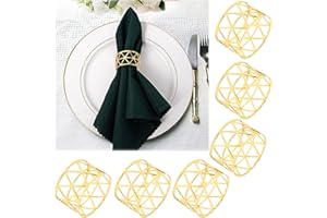 LEONSHCO 10 Pezzi Anelli Portatovaglioli Metallo, 3 X 4,5 Cm Portatovaglioli Di Natale, Portatovaglioli Anello, Fermagli Per Tovaglioli, Per Decorazione Da Tavolo, Festa Di Matrimonio