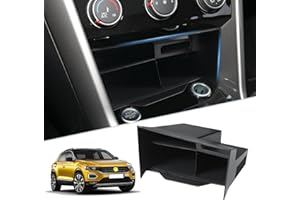 SKTU Aufbewahrungsbox kompatibel mit V0lkswαgen T-R0C 2018-2024 Multifunktions-Aufbewahrungsbox Organizer für Mittelkonsolen