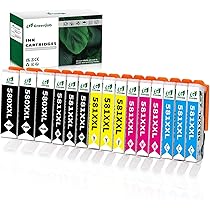 10 Cartuchos De Tinta (Set) Para Reemplazarr Canon PGI-580 & CLI-581 XL Non-OEM