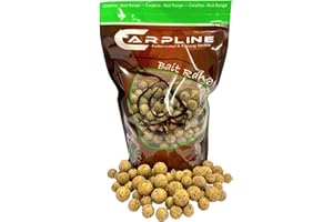 Carpline24 Premium Boilies Tinuts Tigernuss 16 mm, 1 kg Beutel - Karpfenköder zum Angeln, Futterboilies zum Anfüttern von Karpfen, Angelfutter mit Lockstoff