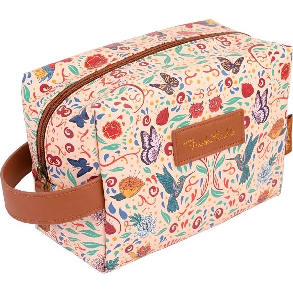 Sac à Main DOGO Cuir Vegan Noir - Motif Frida Kahlo Frida’s World - Bandoulière Et Poignée