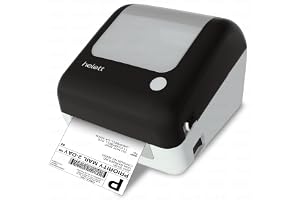 Helett® H30CPro Wireless(Bluetooth+USB)Thermal Label Printer with Inbuilt Paper Holder Compartment|4*6 Shipping Label &Barcode Label|203Dpi Resolution|152mm/s Speed|Connect Windows,Mac(1Year Warranty)
