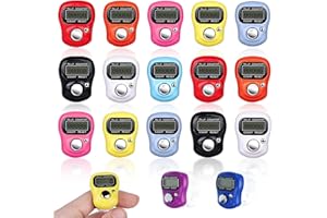 Vegena 18 unidades de contador de dedos digital, contador de dedos electrónico, contador de rondas, mini contador de mano clicker dedo contador para inventario deportivo marketing golf contador de