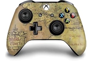 Head Case Designs Offizielle The Lord of The Rings The Fellowship of The Ring Karte Der Mittelerde Grafik Kunst Vinyl Haut Gaming Aufkleber Abziehbild kompatibel mit Xbox One S/X Controller