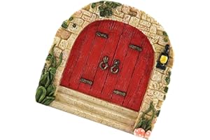 LEARNLYRICS Giardino delle fate in miniatura, si illumina al buio, porta della camera da letto e finestra, statue degli alberi – abbraccio, cortile e sculture da giardino, giardino delle fate, casa mistica,