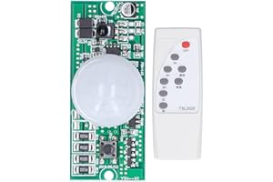‎BUACHOIS Solarlampen Controller Modul mit Remote, 3,2V/3,7V Li Batterie Human Body Induction Straßenlaterne Controller Platine für DIY Solar Spotlight Gartenleuchten