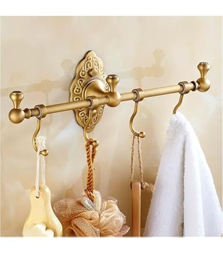 Crystal Chrome Towel Holder Double, Adjustable - View #9