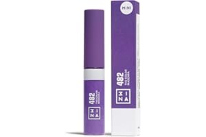 3INA MAKEUP - The Color Mascara 482 (mini) - Viola - Mascara Colorato Viola con Cheratina Vegetale per Ciglia - Mascara Formato Viaggio - Mascara Colore per Occhi Sensibili - Vegan - Cruelty Free