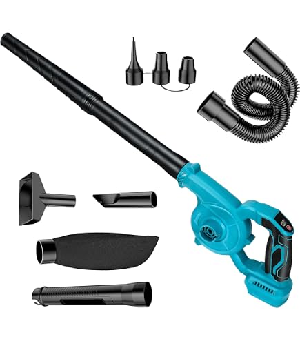 Souffleur Aspirateur Feuilles Sans Fil Compatible Makita 20V | 6 Vitesses Réglables - Tube Et Sac Inclus