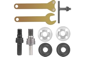 Rybtd biela de la amoladora de taladro eléctrica M6/10Juego de adaptador de amoladora angular Taladro EléCtrico Biela Convertidor Para El Esmerilado EléCtrico, Corte De Azulejos, Metal, Etc.