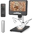 Andonstar AD207S HDMI Digital Microscope for Adults with 7 Inch LCD Display, Soldering Microscope, Coin Microscope for Error Coins, Electronic Microscope Kit