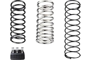 SOULWIT 3 Pièces Amélioré Rappel Pédales Volant Course Kit de pour Logitech G25/G27/G29/G920/G923 - Frein, Accélérateur, Embrayage - Ressorts en Acier au Manganèse