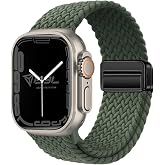 Babilden Apple Watch Series SE/11/10/9/8/7/6/5/4/3 ile Uyumlu Kumaş Kordon 46mm/45mm/44mm, Series 10 42mm/41mm/40mm/38mm