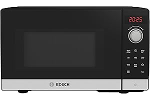 Bosch FFL023MS2 - Micro-ondes - Série 2 - Pose-libre - 44 x 26 cm - 5 puissances - 20 L - Inox
