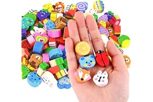 ASTARON 30 Pcs Rubbers Erasers Assortment Novelty Erasers for Party Favors, Kids and Animal Styles