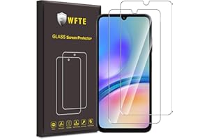 WFTE [2-pak ochraniacz ekranu do Samsung Galaxy A05/A05S, odporny na zarysowania, wysoka przejrzystość, bez pęcherzyków powietrza, pyłoszczelne szkło hartowane premium do Galaxy A05/A05S