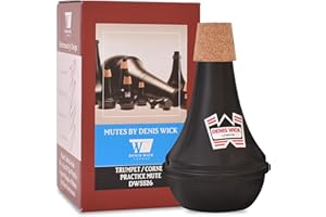 Denis Wick 5526 Practice Mute for Bb Cornet or Trumpet, Black Polyester Coated Aluminium