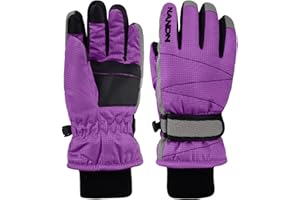 ‎TRIWONDER TRIWONDER Kinder Skihandschuhe, Thermo-Fleece Handschuhe, Warme Winterhandschuhe für Jungen Mädchen