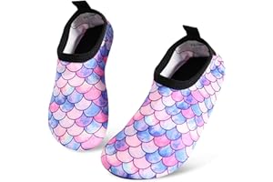 Maxmana Secret Kids Swim Water Barefoot Sports Shoes Quick Dry Non-Slip for Beach Surf Aqua Pool Socks for Boys Girls