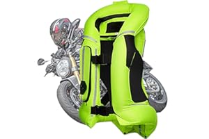 GDNKP Chaleco Airbag Moto,Profesional Ajustable Motocross Reflectantes Homologado Reutilizable Hipica Chaqueta Resistente A Caídasequipo para Conducir Motocicletas