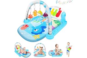 nicknack Baby Play Mat, Baby Play Gym Play Mat 0-6 Months Girls Boys, Baby Playmats & Floor Gyms for Newborn Baby