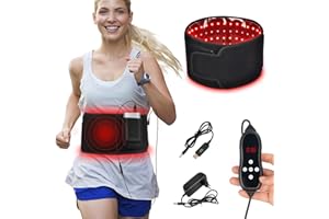 COZION Thérapie infrarouge Lumière Rouge Pour Soulager la Douleur, Combo 660 nm et 850 nm Lumière Rouge Thérapie, Hérapie Lumière Rouge Convient Pour la taille, Les épaules, Le dos, Les genoux et Les Jambes