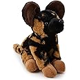 Zappi Co African Painted Dog Plush Toy (35cm) - Colorful, Soft Wildlife, Eco-Friendly, Ideal for Kids' Adventure Games, Recycled