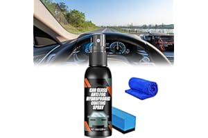 QKLOVNI Car Windshield Spray Water Repellent Antifogging Agent, Car Glass Antifog Hydrophobic Coating Spray, Glass Oil Film Removal Agent, Anti-Fog Rainproof Agent (1pcs)