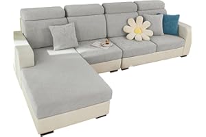 SHANNA Super rozciągliwy pokrowiec na sofę 1-, 2-, 3-, 4-osobową, w kształcie litery L, odporny na zużycie, spandeks, antypoślizgowy pokrowiec na sofę z elastycznym dnem, idealny dla dzieci i zwierząt