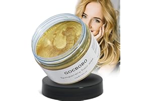 GOCBOBO Temporanea Cera Colorata per Capelli Lavabile Oro Cera per Tinta per Capelli Uomo Donna DIY Cera per Capelli di Colore per Festa Cosplay Halloween 4,23 Oz