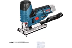 Bosch Professional 12V System Akku Stichsäge GST 12V-70 (Schnitttiefe in Holz: 70mm, inkl. 2x Sägeblatt, Gleitschuh, Spanreißschutz, ohne Akku/ Ladegerät)